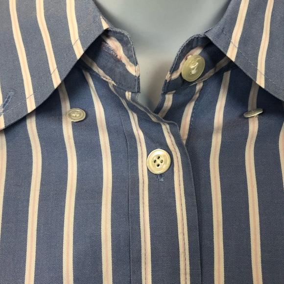 J. Crew Pink and Blue Striped Button Down Shirt - Picture 3 of 6